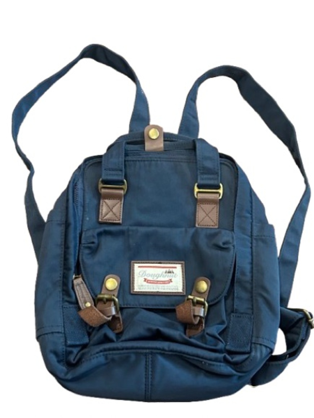 Doughnut Navy Compact Canvas Backpack Sling Bag
